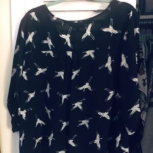 3/4 sleeve blouse size 2X